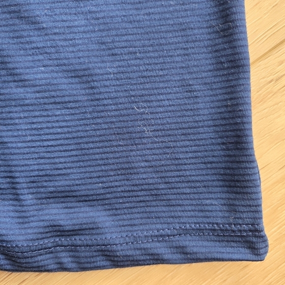 Indigo Stripe Women's Small Racerback Workout Tank Athletic Works EUC - Picture 3 of 7